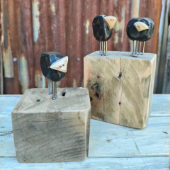 Familia de ovejas de madera recuperada en internet