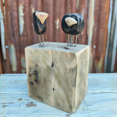 Familia de ovejas de madera recuperada - comprar online