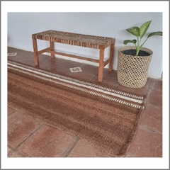 Alfombra pasillera 220x70 cm tabaco oscuro - comprar online