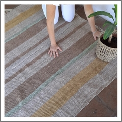 Alfombra Rayas tonos tierra
