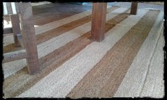 Alfombra Rayas anchas beige y arena en internet