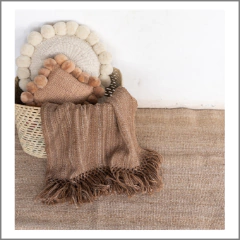 Manta de lana de llama tejida en telar - buy online