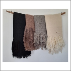 Colección Ancestral Innovador - Pashmina de lana de oveja e hilo recuperado tejida en telar