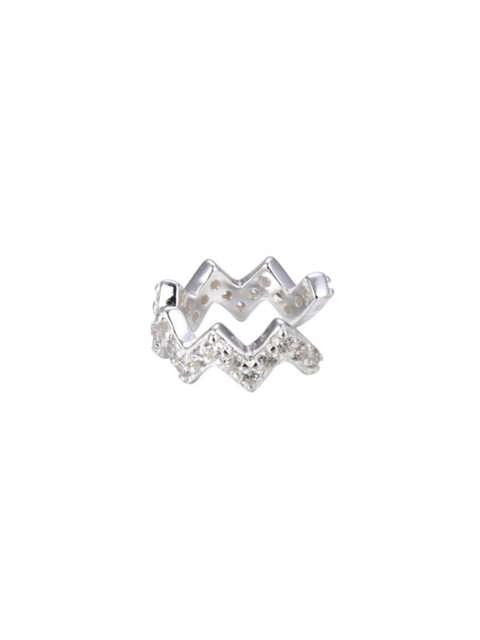 Aro cuff cubic plata 925 (unidad)