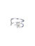 Aro cuff estrella cubic plata 925 (unidad)