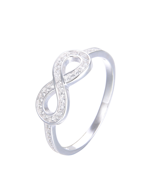 Anillo infinito cubic plata 925 - comprar online