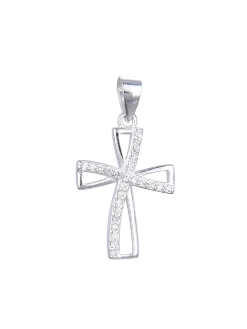 Dije cruz cubic plata 925 - comprar online