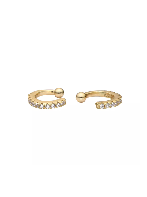 Aro cuff cubic plata 925 gold (unidad) - comprar online