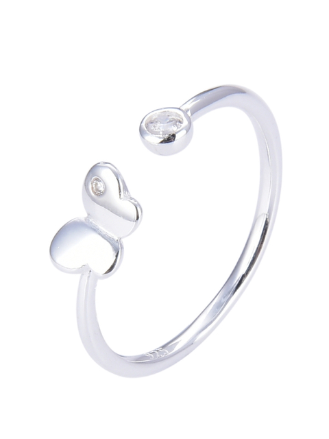 Anillo mariposa y cubic plata 925