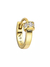 Argollita solitaria clip cubic plata 925 gold (unidad) - comprar online