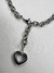 Collar corazón calado acero quirúrgico - tienda online