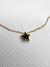 Collar estrella acero dorado - comprar online