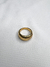 Anillo rayas acero dorado - MONA TÚ