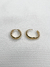 Argollas clip planas acero dorado - 1,6 cm. - MONA TÚ