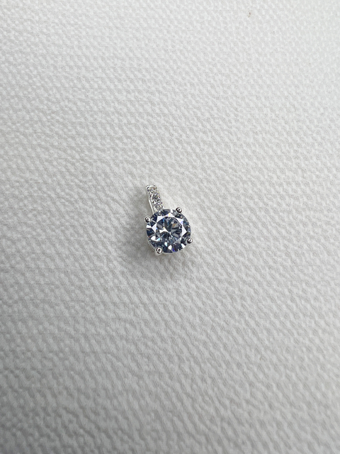 Dije círculo cubic plata 925 - comprar online