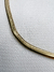 Cadena plana acero dorado - comprar online