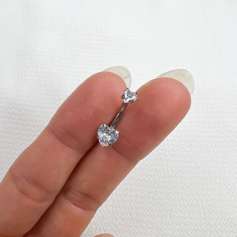 PIERCING CORAZÓN STRASS - comprar online