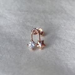 Pasante Clip Mini Estrella Cubic Rosé