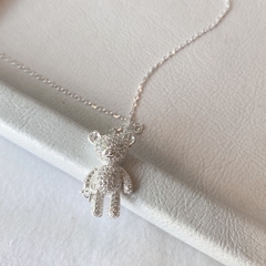 Gargantilla Oso Cubic Estrella Silver
