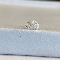 pasante infinito mini cubic silver