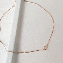 Choker punto de luz rose