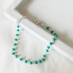 pulsera aqua cristal