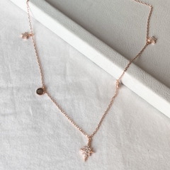 choker destello mini rose