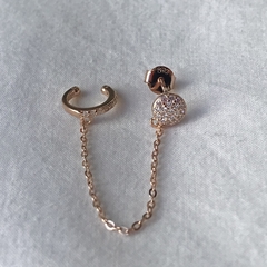 Pasante Pavé + Cuff Cadena Rosé
