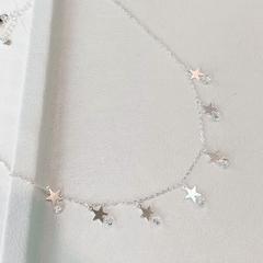 gargantilla estrella cubic colgante