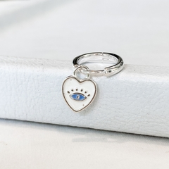 moli heart white silver