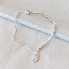 pulsera cubic cristal cadena Fátima