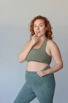 TOP FIFI LISO VERDE - online store