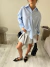 Camisa Rayada Jalapeño "Athi" Azul chic - tienda online