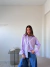 Camisa Oversized Rayada Minimalist Rosa