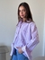 Image of Camisa Oversized Rayada "No idea" Celeste - (copia)