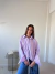 Camisa Oversized Rayada Minimalist Rosa - Athi Studio™