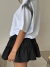 Mini Lino Volados Petite Negro - Athi Studio™