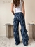 Jean WideLeg Destroyed Azul - tienda online