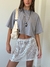 Reme Crop Oversized Flamé "Impecable" Gris en internet