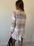 Sweater Tejido Jazmin Rayado Lurex Crema en internet