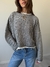 Sweater Tejido Rayado "Muy Punta" Crudo