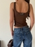Top Microtul Arandela Megan Chocolate en internet