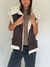 Chaleco Oversized Justi Chocolate - comprar online