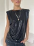 Musculosa Metalizada "Va Con Todo" Crema - (copia) - online store