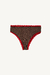 Vedetina High Renata - chocolate + rojo - comprar online