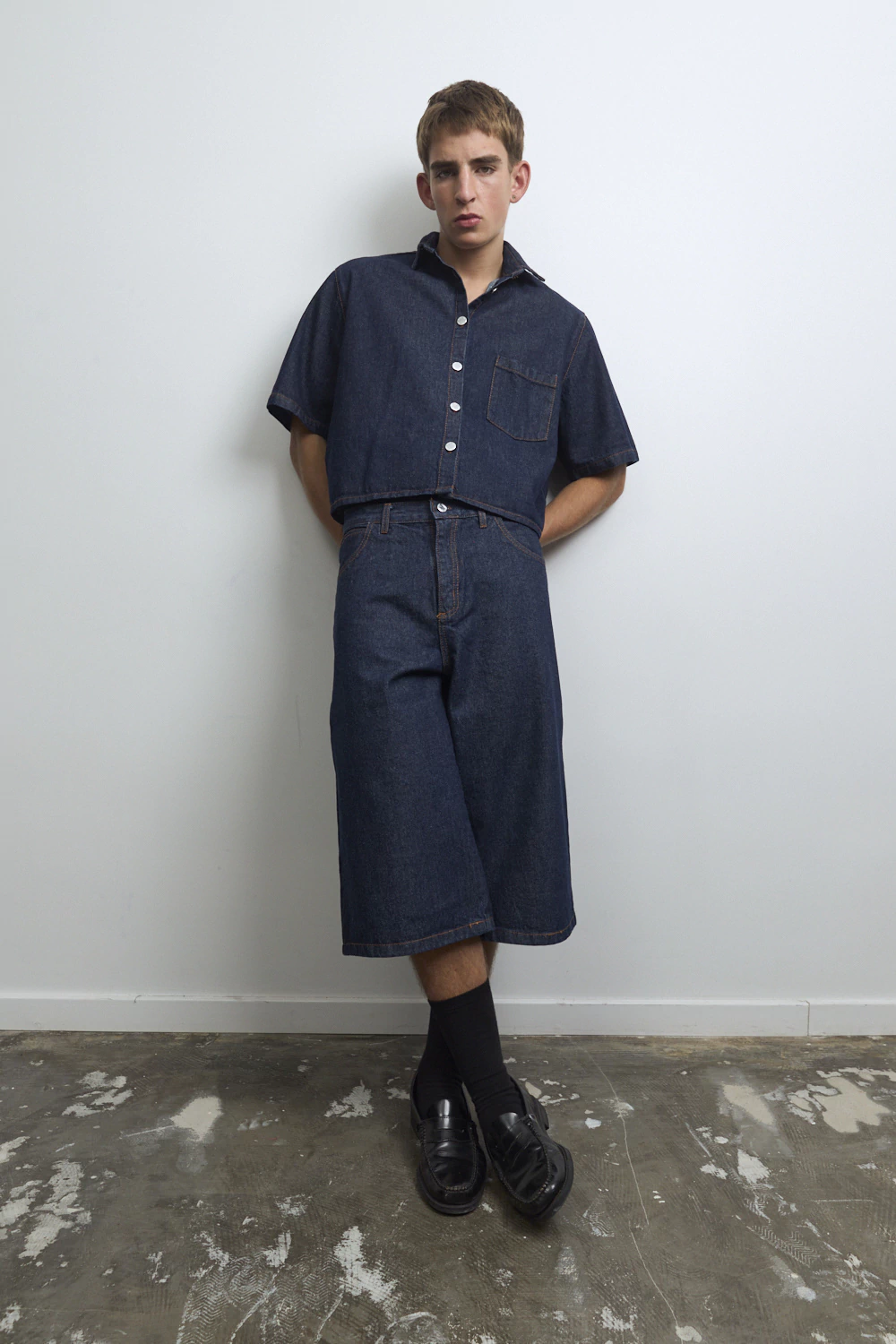 Camisa Corta Denim.