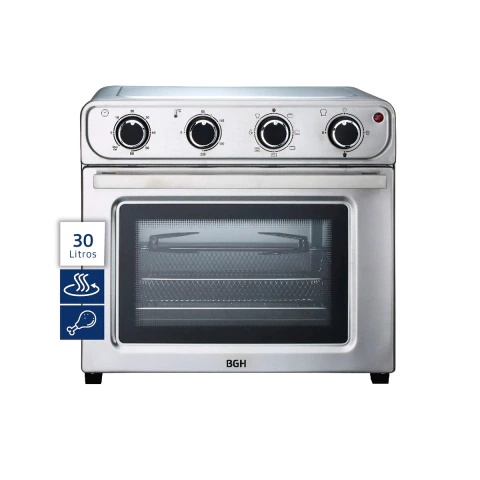 Horno eléctrico con freidora BGH 30 litros BHE30FX24T