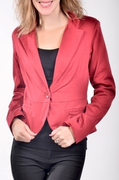 Blazer de gabardina entallado - comprar online