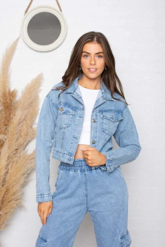 Campera de Jean Elastizada Entallada - tienda online
