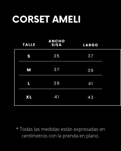 corset ameli negro - Tienda Sarli 